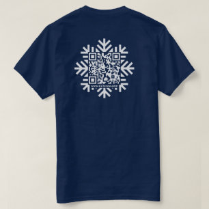 Unisex Snowflake QR-Code-T - Shirt