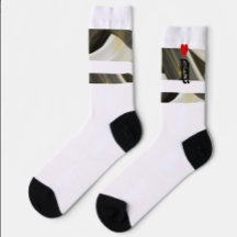 Unisex Socks Trend Abstrakt Art Schwarz-weiß Gold