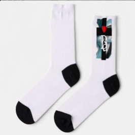 Unisex Socks Trend Abstrakt Blauer Ozean Socken