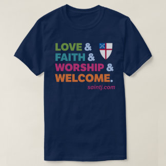 Unisex St. James farbenfrohes Willkommen T-Shirt