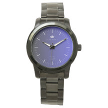 Unisex Stainless Steel Black Watch