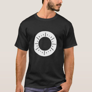 Unisex Sun Star White Kontur Illustration Cartoon T-Shirt