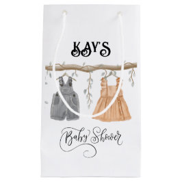 Unisex Twins Greenery Floral Baby Shower Kleine Geschenktüte