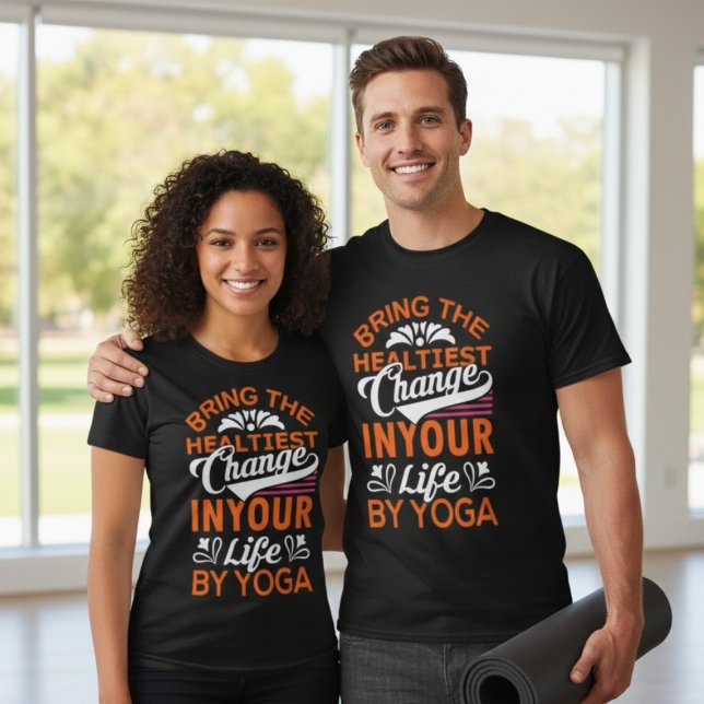 "Unisex Yoga Motivation T-Shirt" T-Shirt (Von Creator hochgeladen)