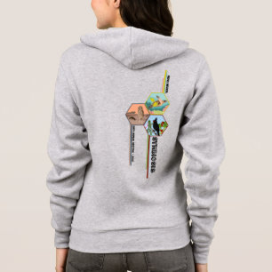 Unisex Zip Hoodie mit dem Logo für die Jahrestagu