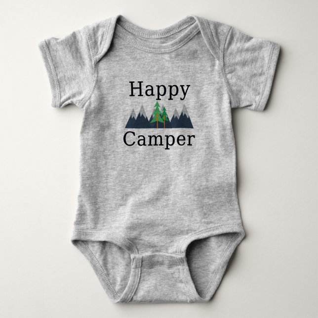 Unisexlagerbodysuit-Spielanzug-Hipster niedlich Baby Strampler (Vorderseite)