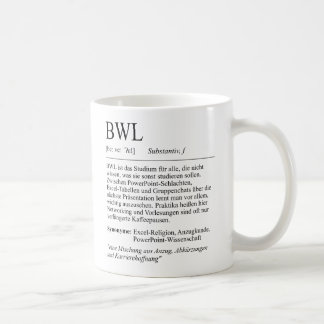 Unispruch "BWL" Student Geschenk, Studenten Kaffeetasse