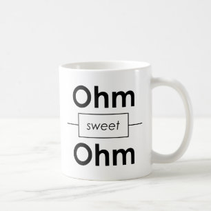 Unispruch "Ohm sweet Ohm" Geschenk, Studenten Kaffeetasse
