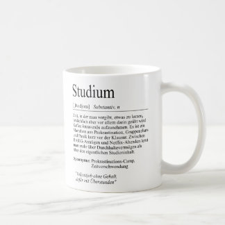 Unispruch "Studium" Geschenk, Studenten Kaffeetasse