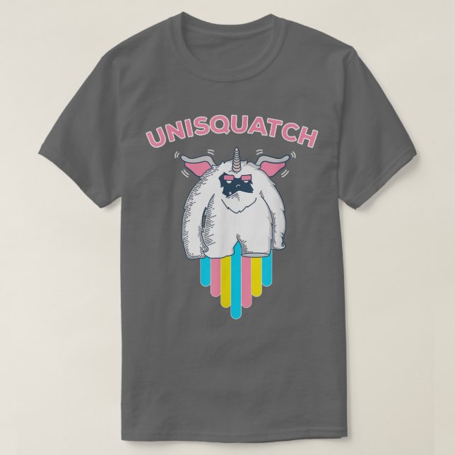 Unisquatch Unicorn Sasquatch T  T-Shirt (Design vorne)