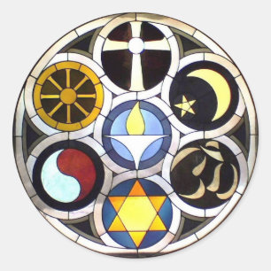 Unitarische universalistische Kirche Rockford, IL Runder Aufkleber