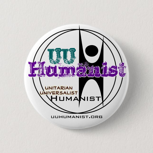 Unitarischer universalistischer (UU) Humanist Button (Vorderseite)