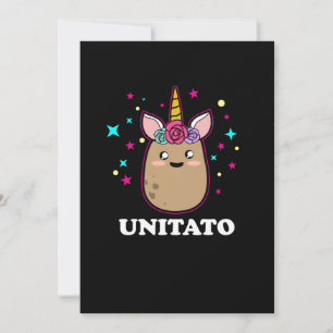 Unitato Unicorn Potato Niedlich Gemüsefritten Einladung