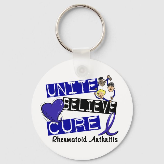 UNITE GLAUBEN CURE Rheumatoide Arthritis Schlüsselanhänger (Vorderseite)