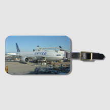 United Air Flugzeug Luggage Tag
