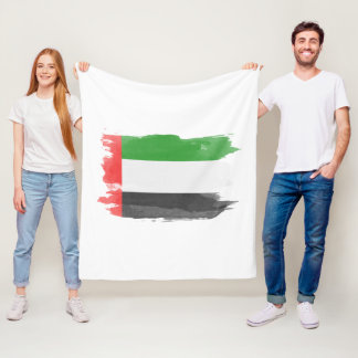 United Arab Emirates flag brush stroke Fleecedecke