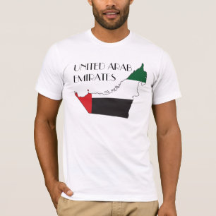 United Arab Emirates Flagge-Karte Shirt