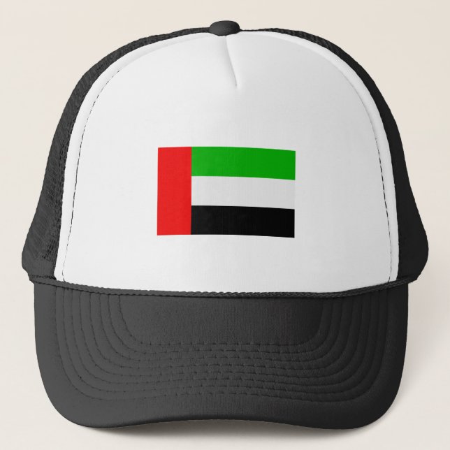United- Arab Emiratesflaggen-T - Shirts und Truckerkappe (Vorderseite)