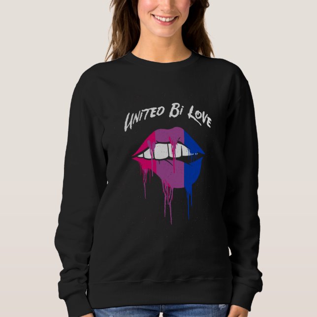 United Bi Love Bisexual LGBTQ Bi Pride LGBT Gay Co Sweatshirt (Vorderseite)