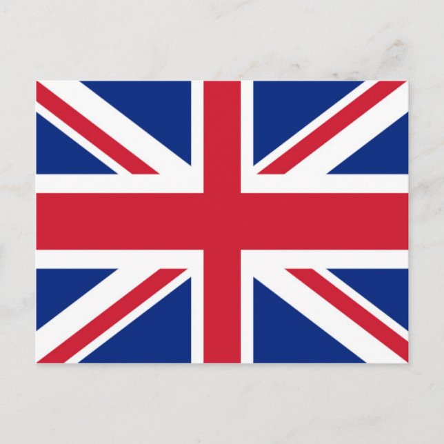 United/British/Union Jack Flag Poster Postkarte (Vorderseite)