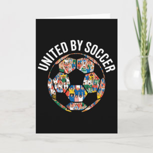 United By Soccer multikultureller Fan _3 Karte