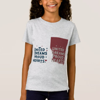 United Dreams Proud Hearts grau T-Shirt