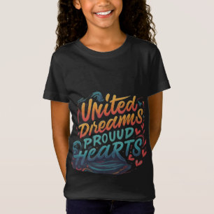 "United Dreams Proud Hearts" schwarz T-Shirt