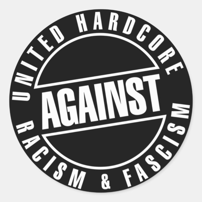 United hardcore.. tarra/Aufkleber Runder Aufkleber (Vorderseite)