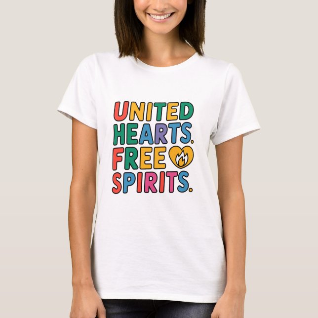 United Hearts Free Spirits T-Shirt (Vorderseite)