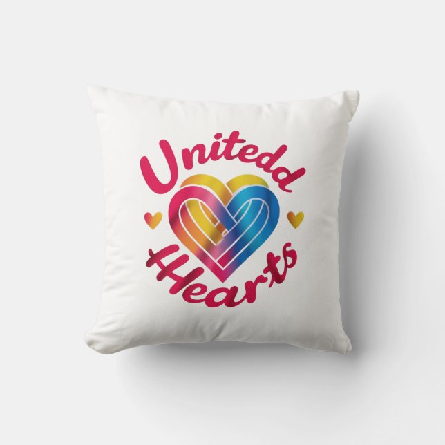 United Hearts Kissen (Vorderseite)