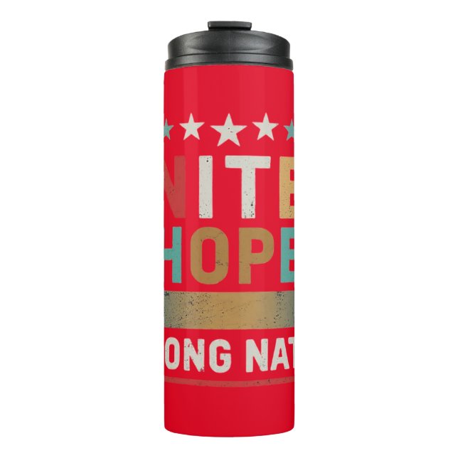 United Hope Strong Nation."Thermal Tumbler Thermosbecher (Vorderseite)