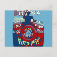 United in Hope: Stronger Together - USA Art Print