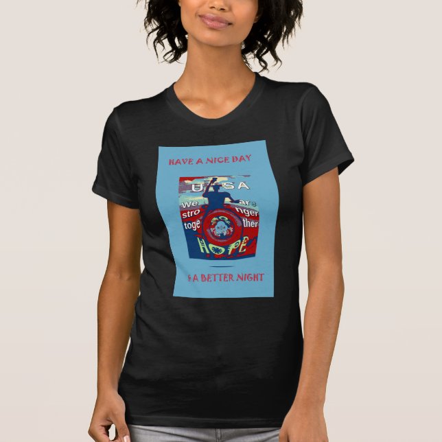 United in Hope: Stronger Together - USA Art Print T-Shirt (Vorderseite)