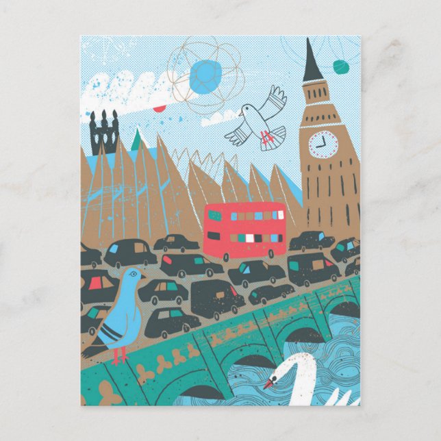 United Kingdom City Scene Postkarte (Vorderseite)