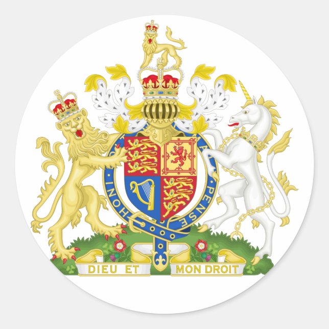 United Kingdom Coat Arms Sticker (Vorderseite)
