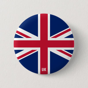 United Kingdom Flag Charming Patriotic Button