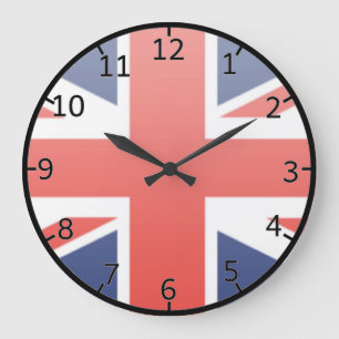 United Kingdom Flag Große Wanduhr