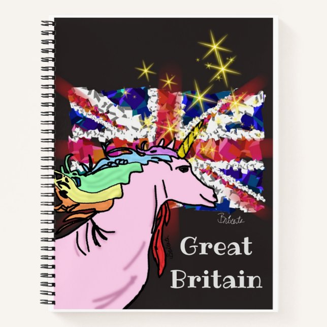 United Kingdom Flag Notizbuch (Vorderseite)