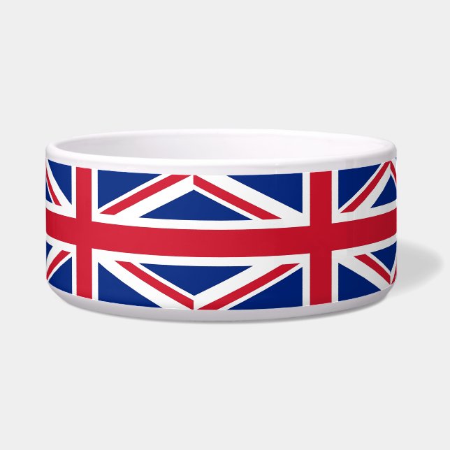 United Kingdom Flag Pet Bowl Napf (Links)