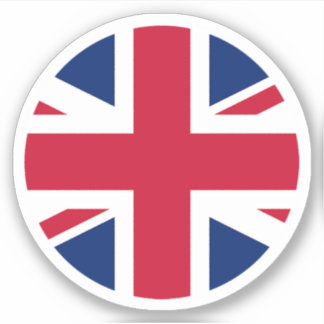 United Kingdom Flag Round Sticker