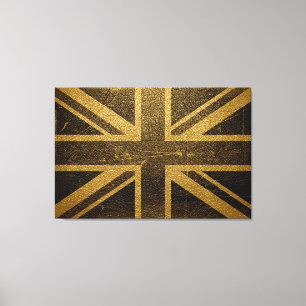 United Kingdom Flag Vintag #2 Leinwanddruck