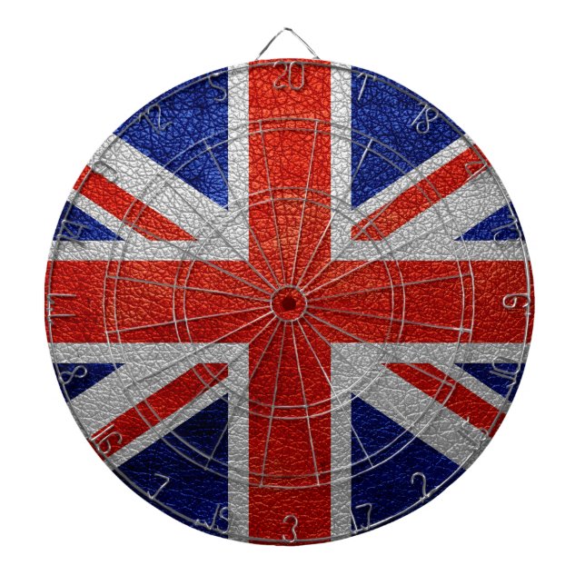 United Kingdom Flag Vintag Dartscheibe (vorne)