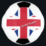 United Kingdom Football & British Flag / Sports Fußball<br><div class="desc">Fußball-Ball: Großbritannien & Union Jack - Britische Flagge Fußball personalisierter Name - Liebe mein Land,  Lieblingsteam,  Parkmeister,  Patrioten / Sportfans</div>