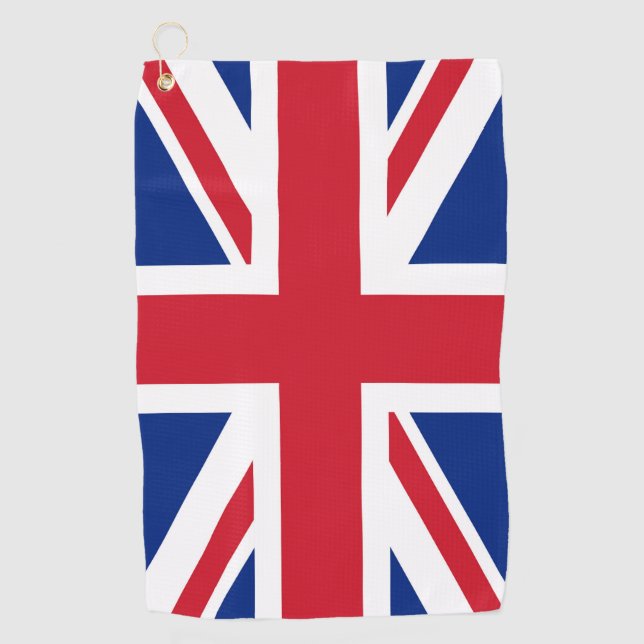 United Kingdom Jack Flag Golfhandtuch (Vorderseite)