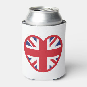 United Kingdom Jack Flag Heart Dosenkühler