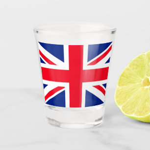 United Kingdom Jack Flag Schnapsglas