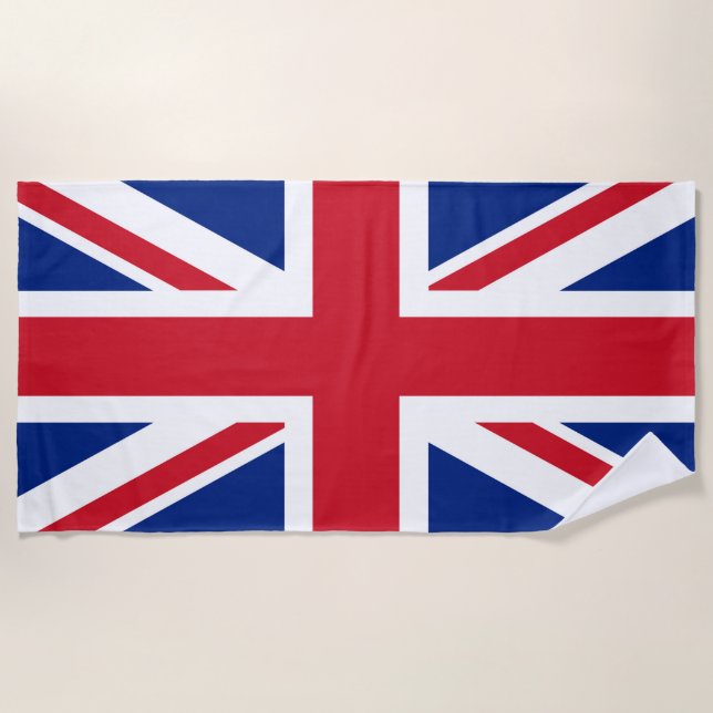 United Kingdom Jack Flag Strandtuch (Vorderseite)