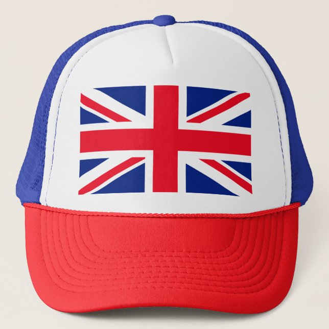 United Kingdom Jack Flag Truckerkappe (Vorderseite)
