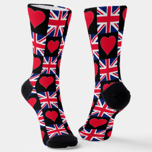 United Kingdom National Flag UK Pride Patriotic Socken