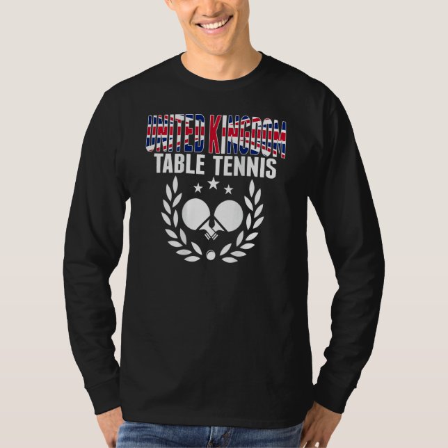 United Kingdom Ping Pong     UK Table Tennis Suppo T-Shirt (Vorderseite)